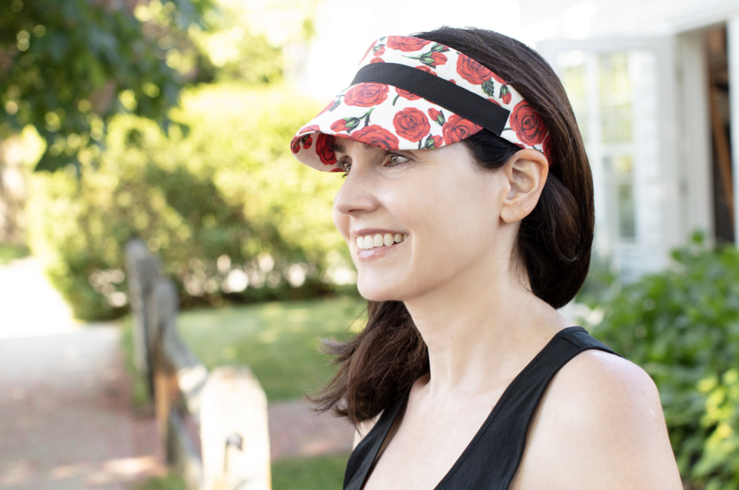 Floral Print Summer Visor
