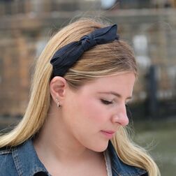 Denim Bow Headband