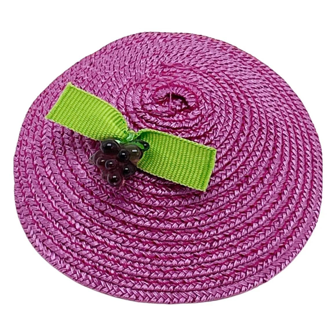 Fruity Straw Mini Hat Hair Tie