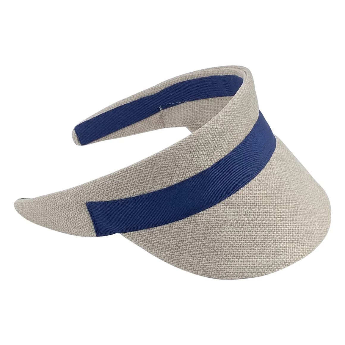 Weave Visor with Ribbon Trim