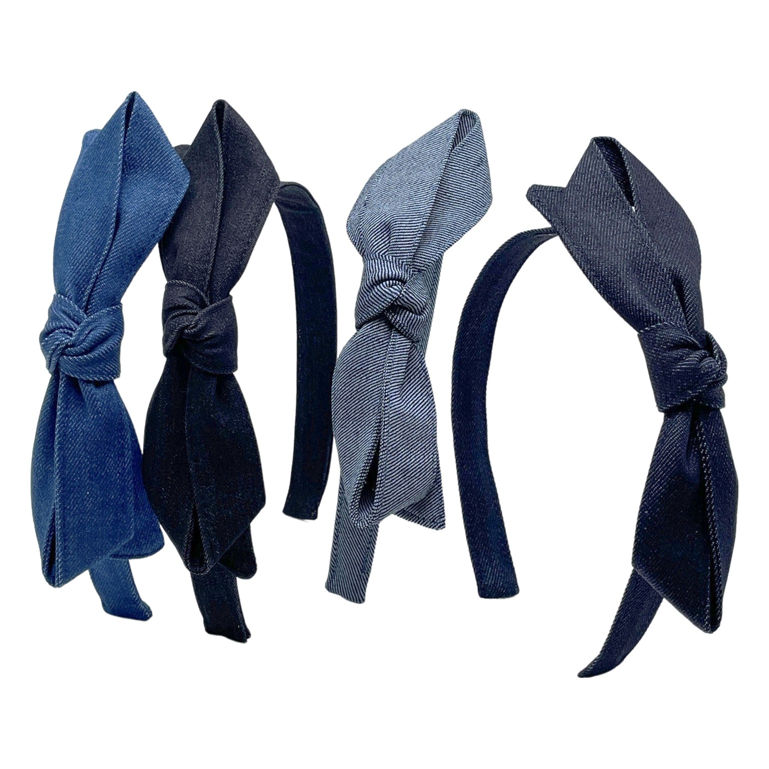 Denim Bow Headband