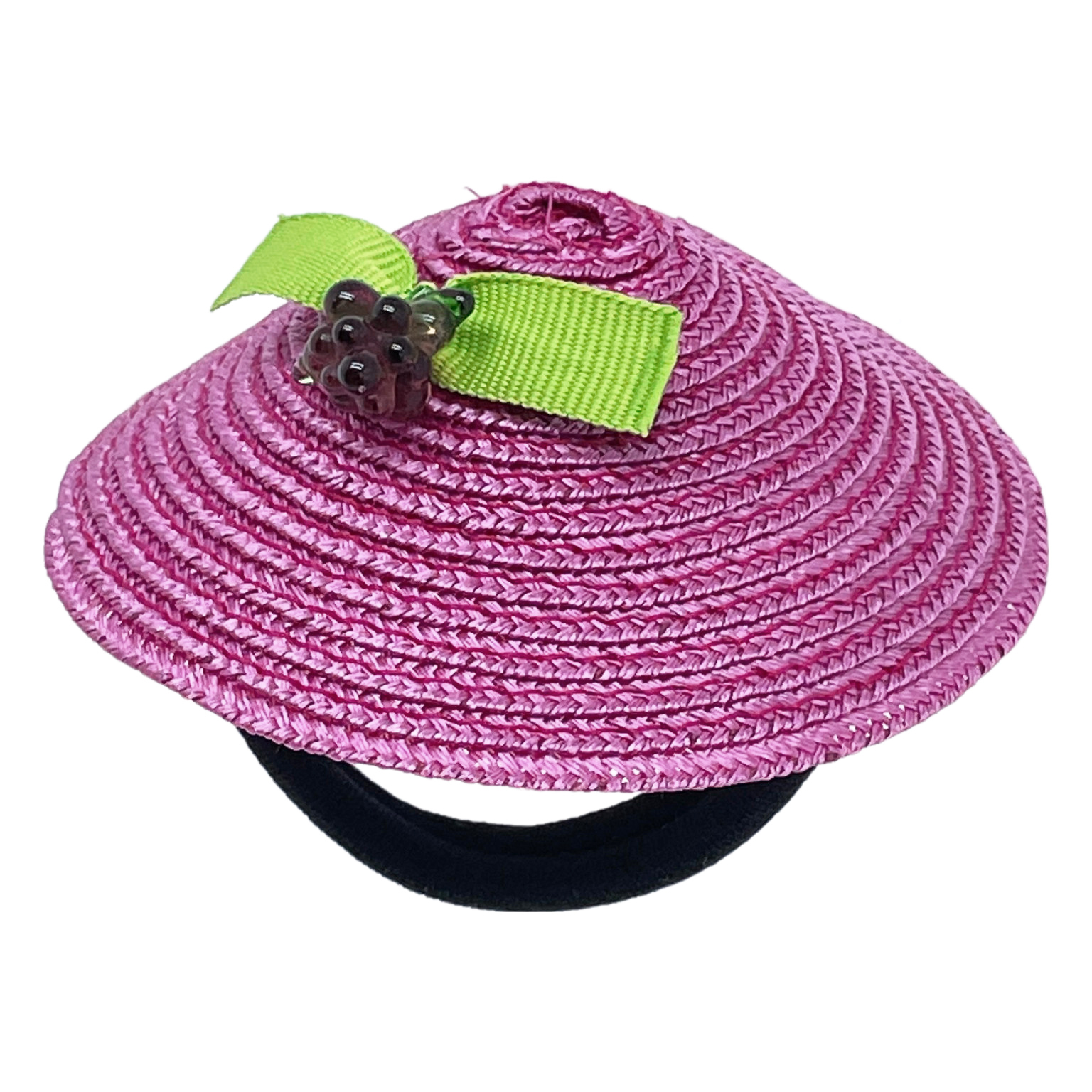 Fruity Straw Mini Hat Hair Tie