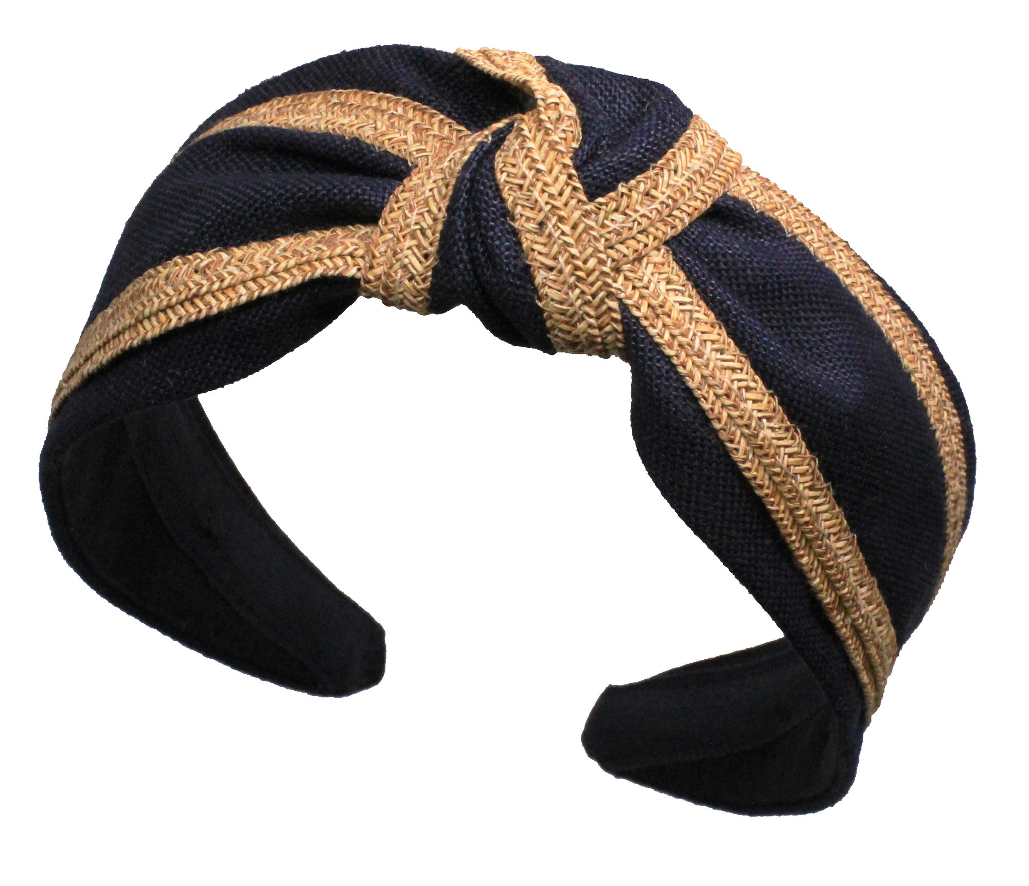 Summer Straw & Linen Turban