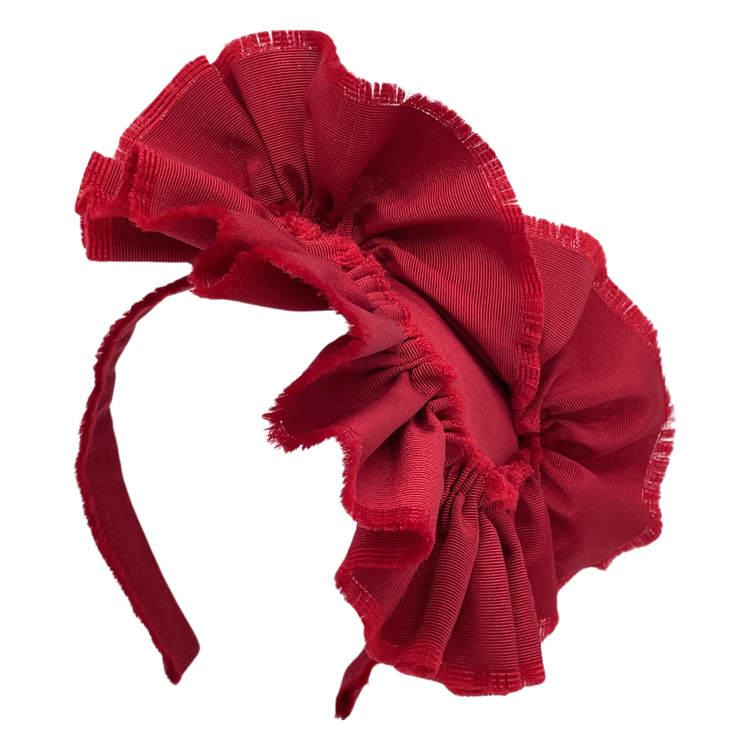 Frayed Grosgrain Heart Fascinator