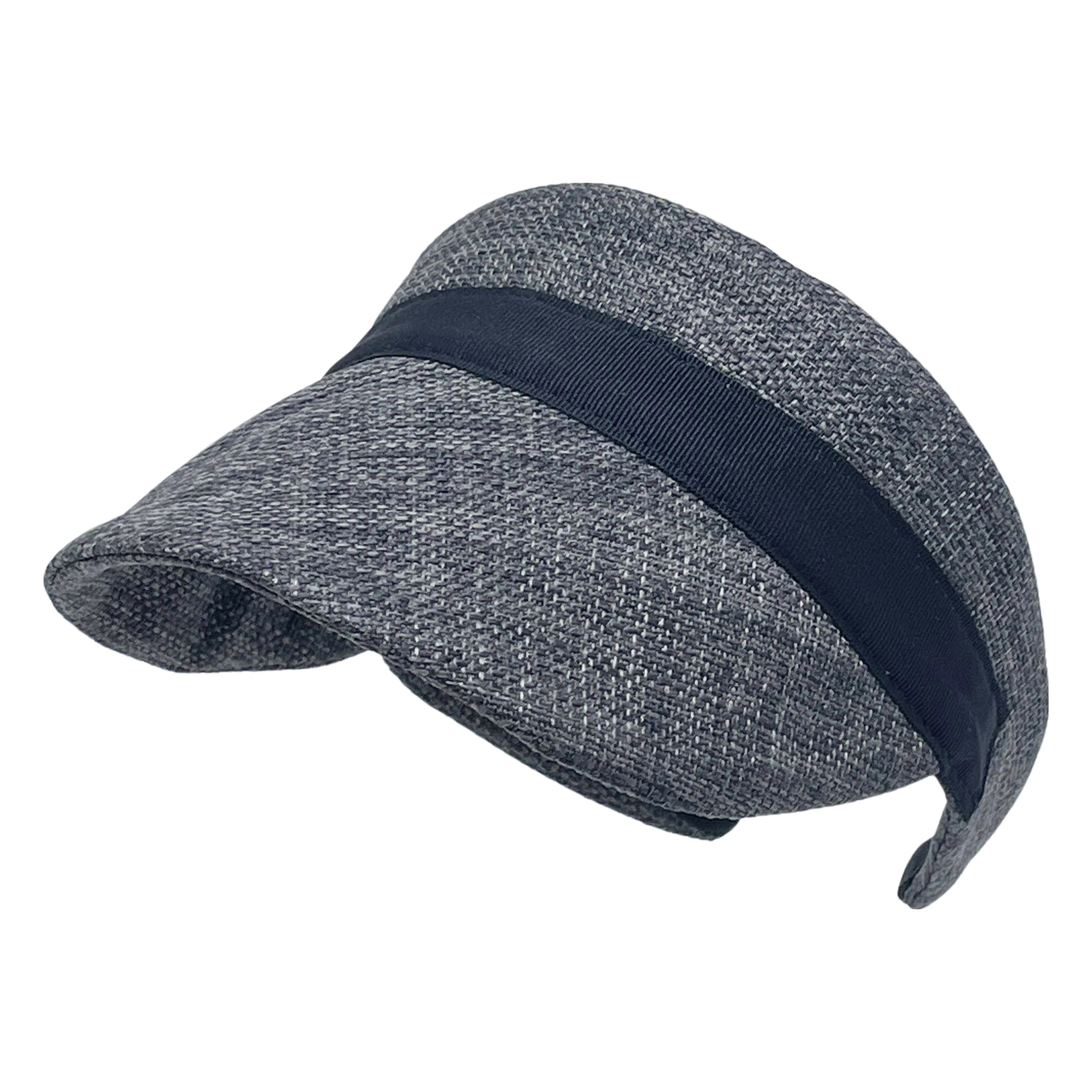 Weave Visor with Ribbon Trim