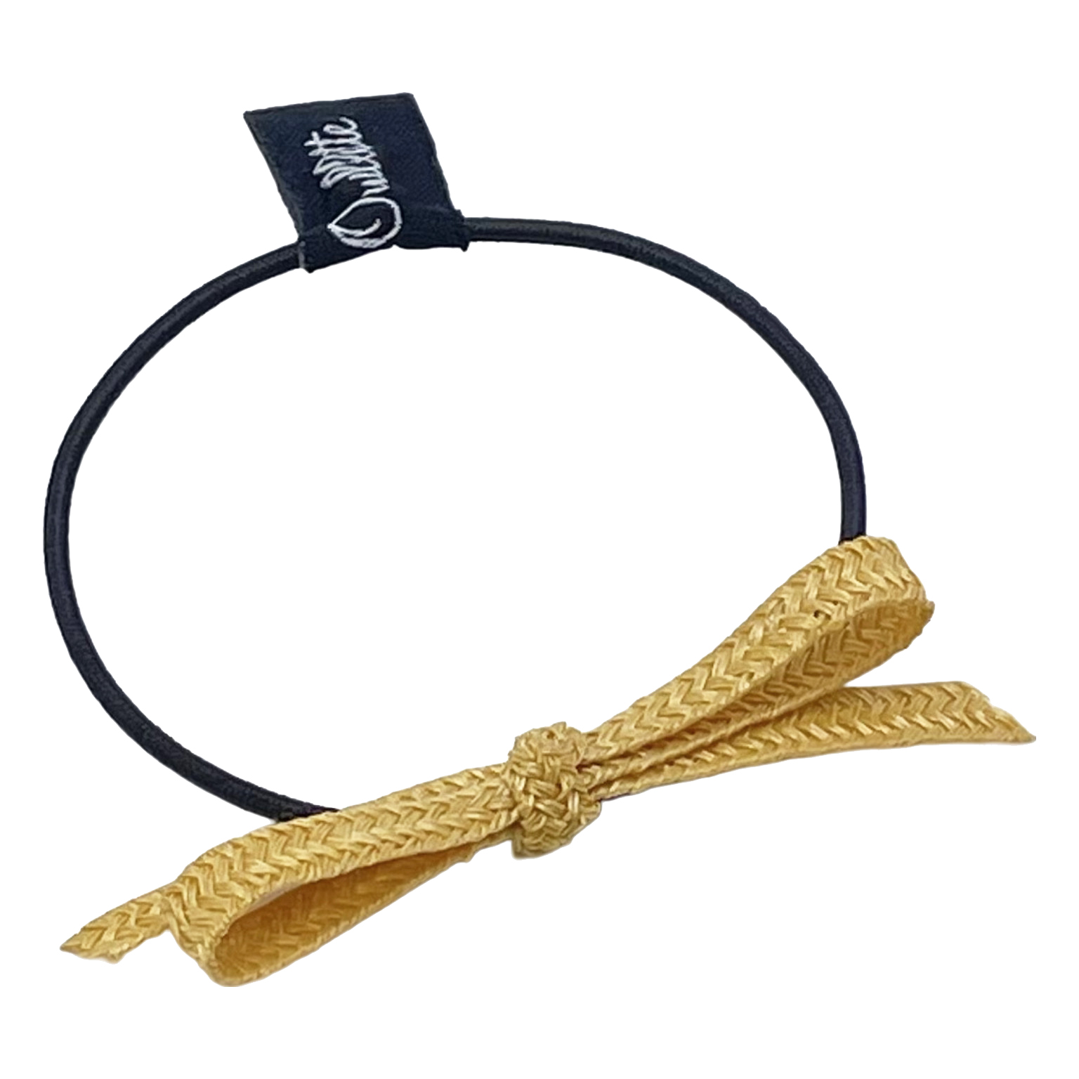 Straw Bow Hair Tie