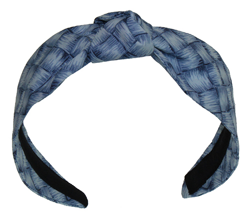 blue summer headband turban