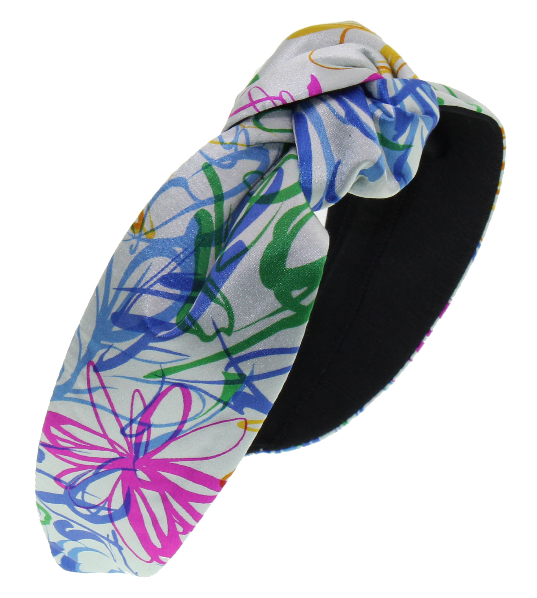 colorful silk turban headband